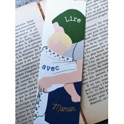 Marque-pages "lire avec maman"