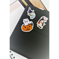 Lot de 3 stickers halloween Holographiques