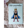 Carte personnalisée "Super héroine bretonne "